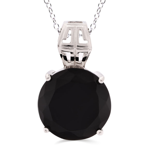 Pingente em Prata 925 com Onix Redondo