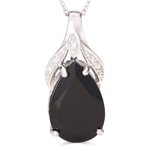 Pingente em Prata 925 com Black Spinel
