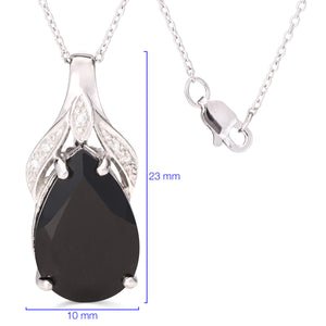 Pingente em Prata 925 com Black Spinel