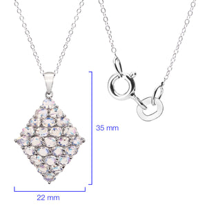 Pingente em Prata 925 com Pedra da Lua Aprox. 3,47 cts