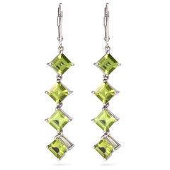 Par de Brincos em Prata 925 com Peridotos