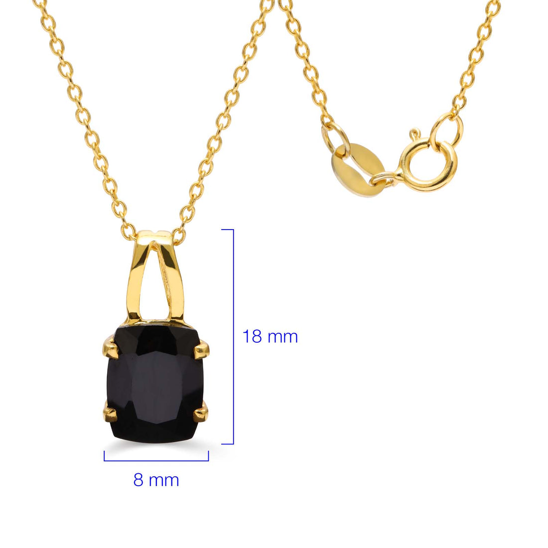 Anel, Brinco e Pingente com Black Spinel Retangular Aprox.12 cts