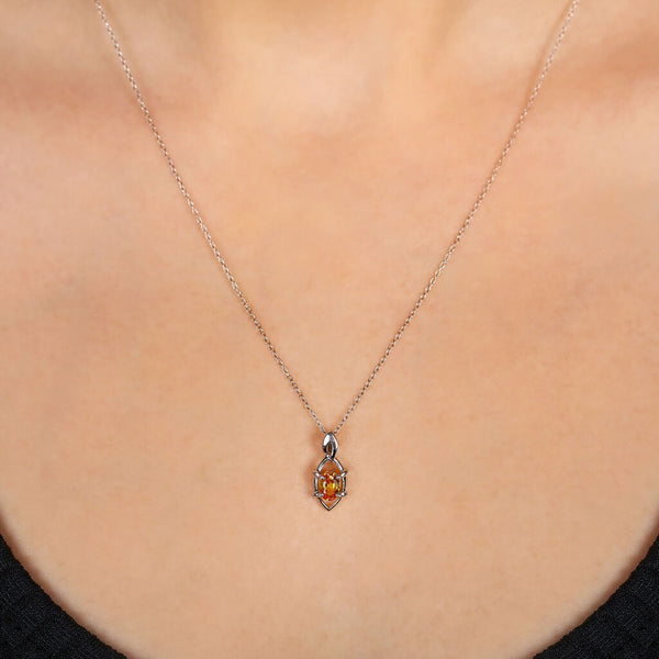 Conjunto em Prata 925 com Safira Amarela