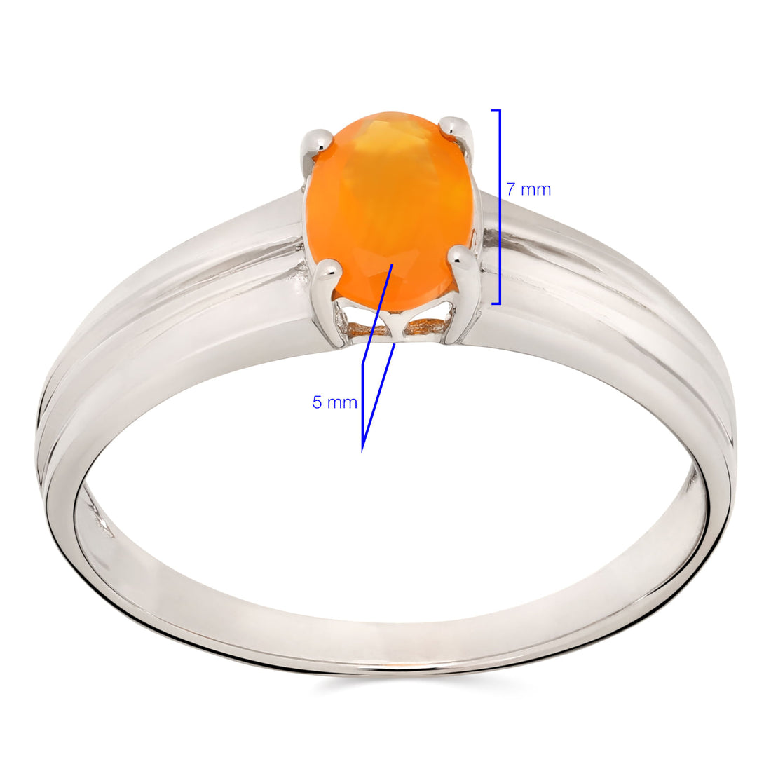 Anel em Prata 925 Cornalina Oval