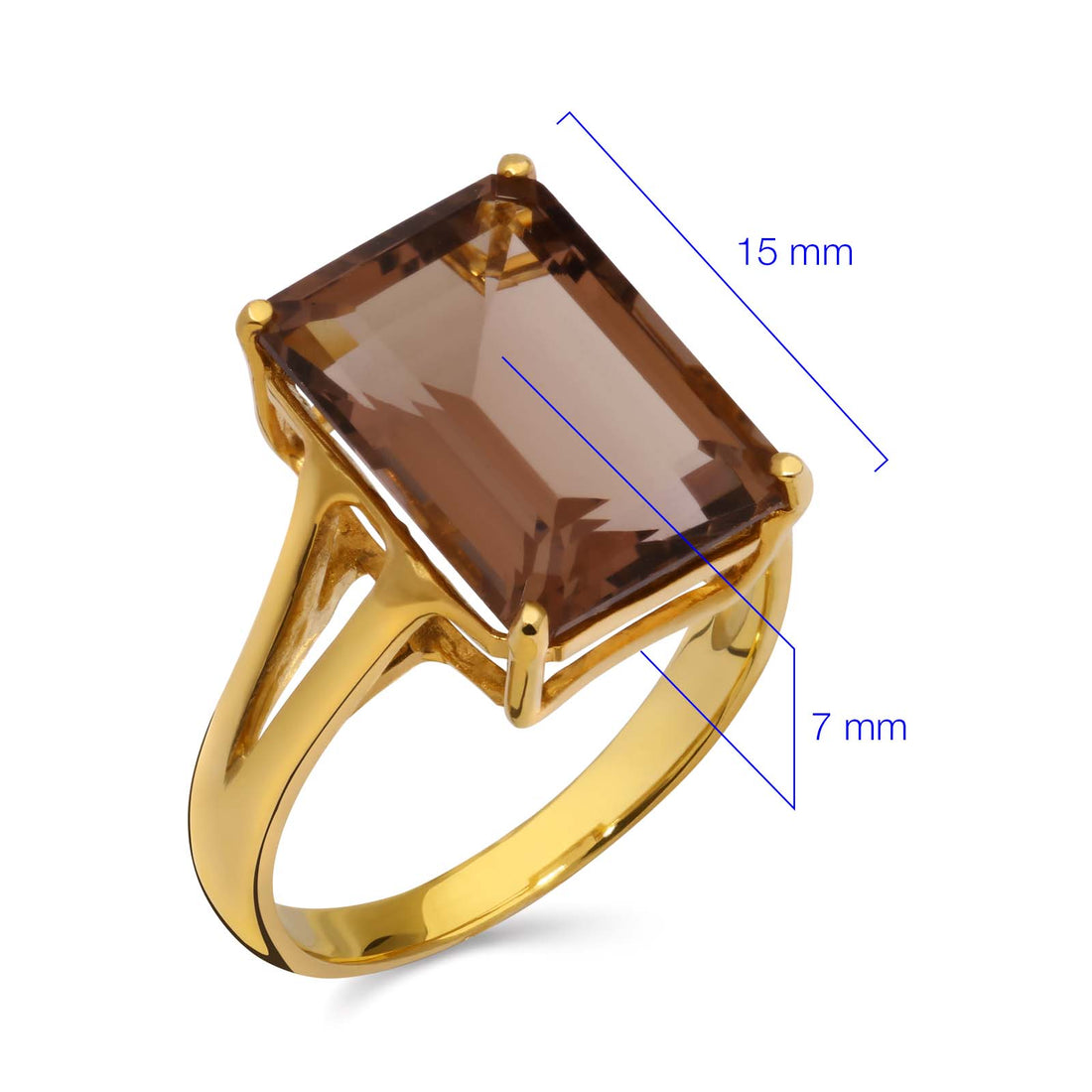 Anel, Brinco e Pingente de Prata Gota com Quartzos Smokes e Diamantes Aprox. 22,24 cts