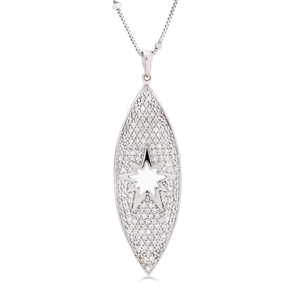 173570-Pingente Linha Eva Larue em Prata 925 com Zircônias