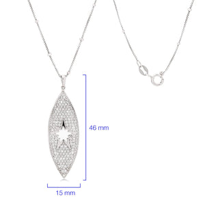 173570-Pingente Linha Eva Larue em Prata 925 com Zircônias