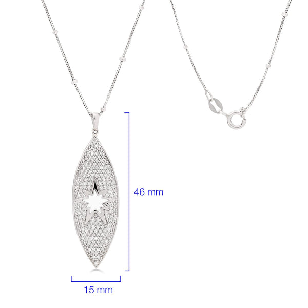 173570-Pingente Linha Eva Larue em Prata 925 com Zircônias