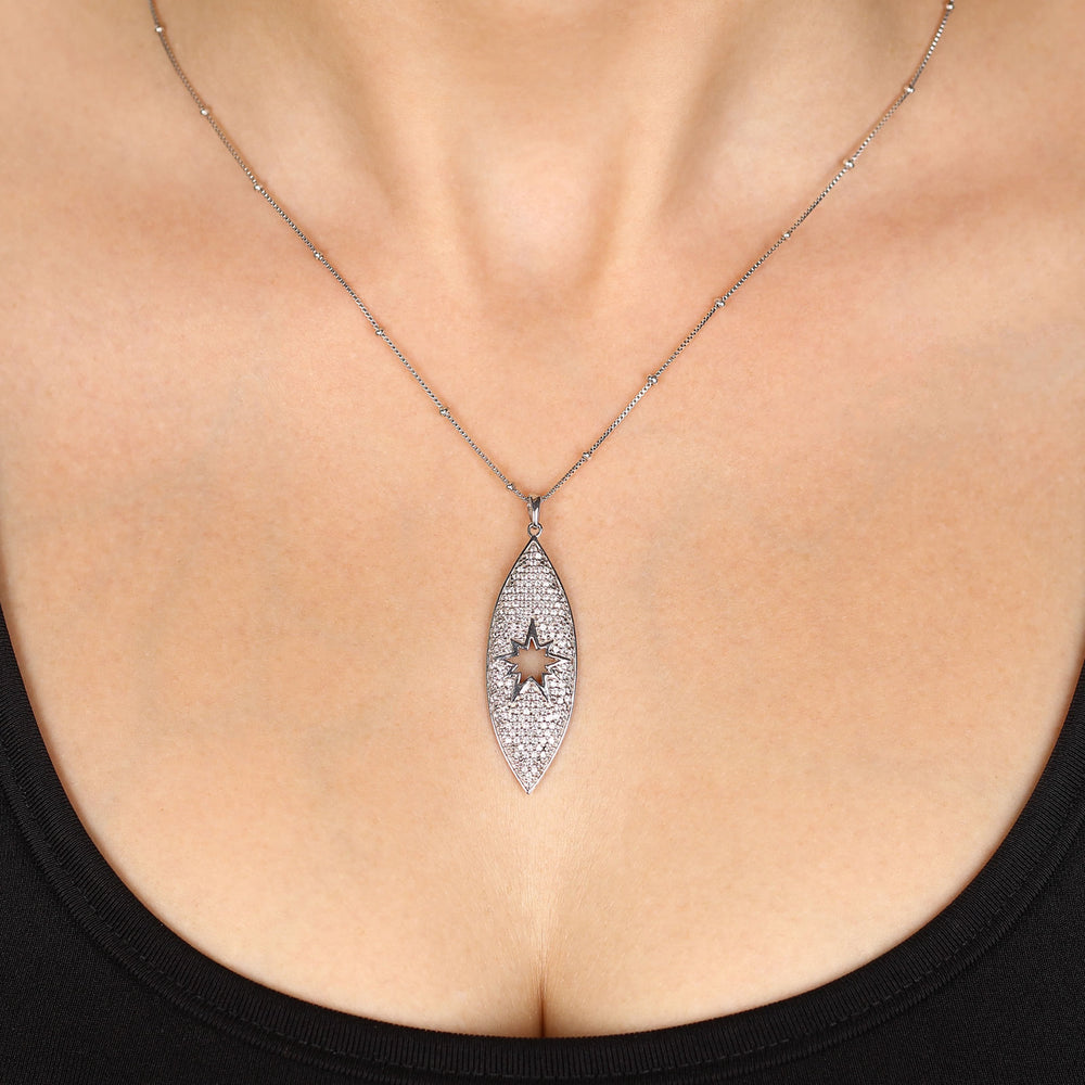 173570-Pingente Linha Eva Larue em Prata 925 com Zircônias