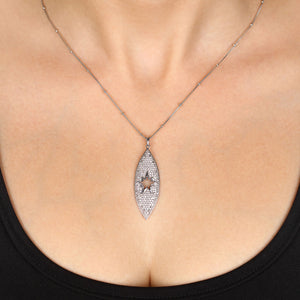 173570-Pingente Linha Eva Larue em Prata 925 com Zircônias