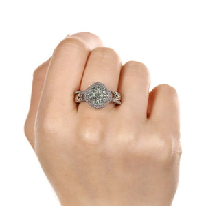 Anel em Prata 925 com Alexandrite e Topázio Branco