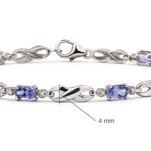 Pulseira em Prata 925 com Tanzanita