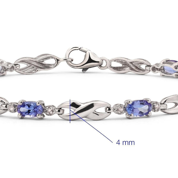 Pulseira em Prata 925 com Tanzanita