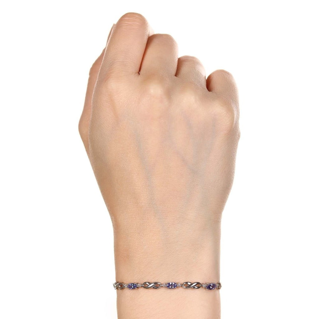 Pulseira em Prata 925 com Tanzanita