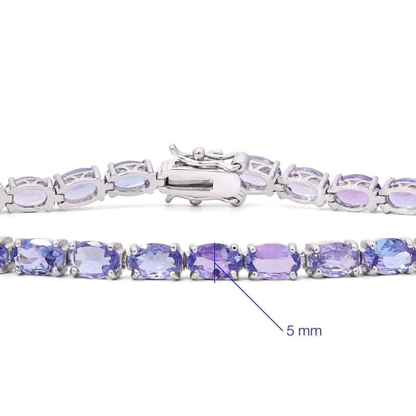 Pulseira em Prata 925 com Tanzanitas