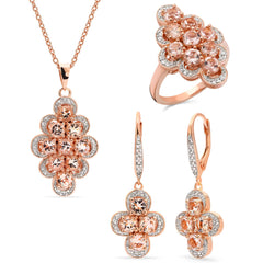 Conjunto Morganita Prata