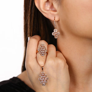 Conjunto Morganita Prata