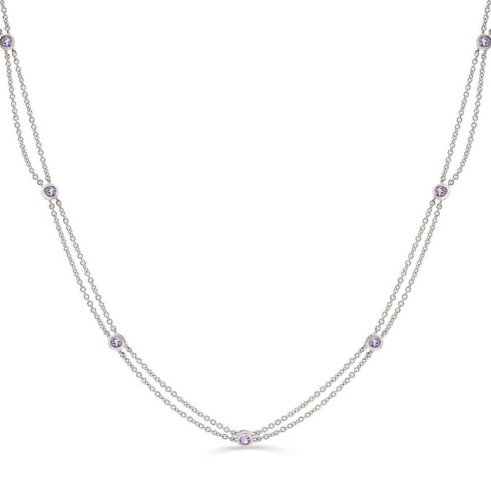 Colar em Prata 925 com Tanzanitas
