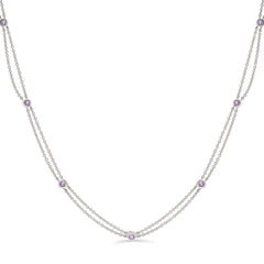Colar em Prata 925 com Tanzanitas