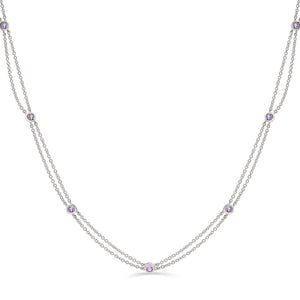 Colar em Prata 925 com Tanzanitas
