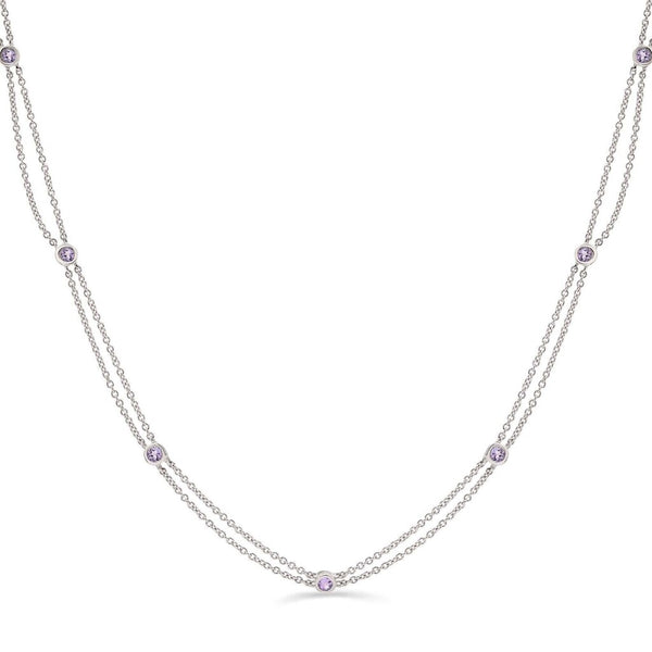 Colar em Prata 925 com Tanzanitas