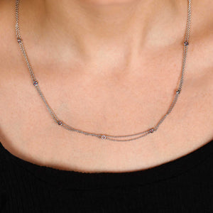 Colar em Prata 925 com Tanzanitas
