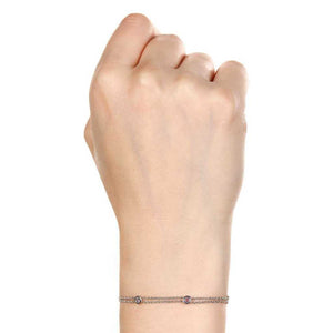Pulseira em Prata 925 com 8 Tanzanitas