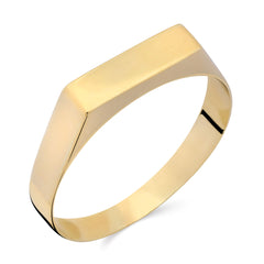 Anel Liso Ouro Amarelo 18 k