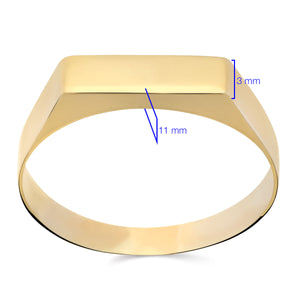 Anel Liso Ouro Amarelo 18 k