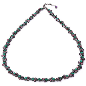 Colar Linha Premium em Prata 925 com Mix de Pedras Naturais