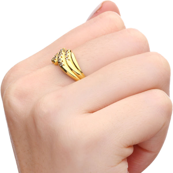 178061-Anel em Ouro Amarelo com Diamantes
