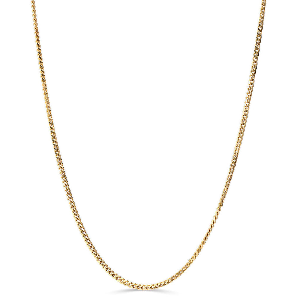 Corrente em Ouro Amarelo 18k Malha Groumet - 40 cm