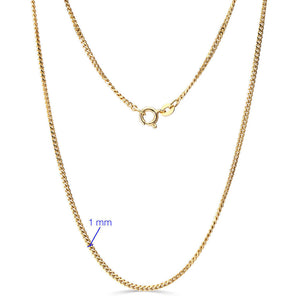 Corrente em Ouro Amarelo 18k Malha Groumet - 40 cm