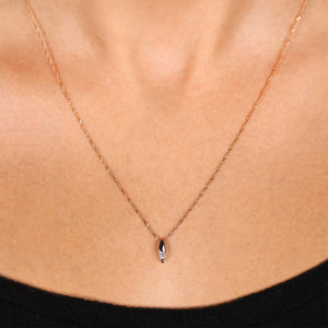 Pingente com Diamante em Ouro Vermelho 18k