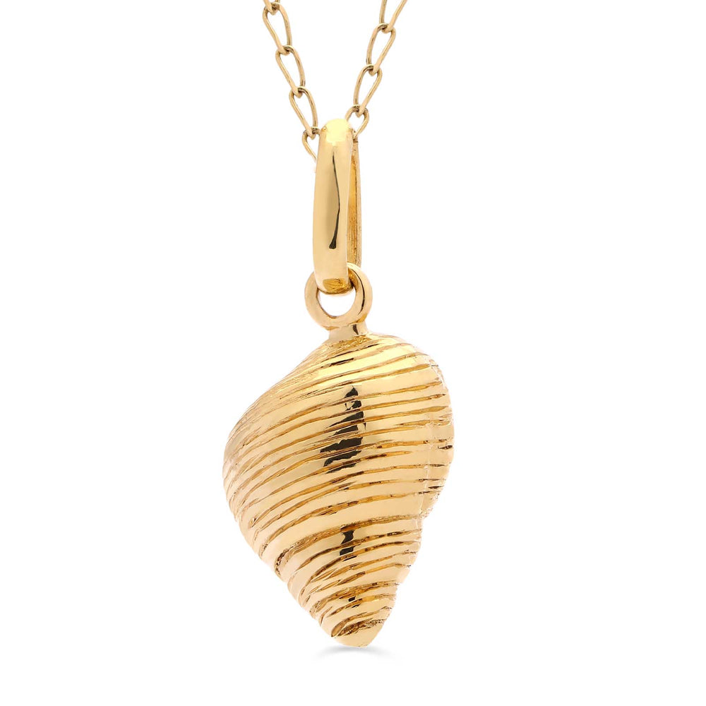 Pingente em Ouro Amarelo 18 k Concha do Mar