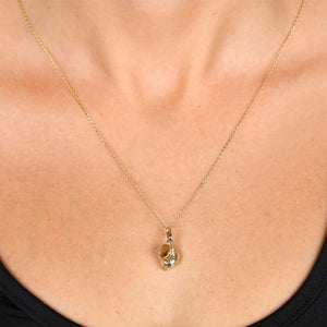 Pingente em Ouro Amarelo 18 k Concha do Mar