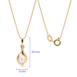 Pingente em Ouro 18k com Pérola Baby