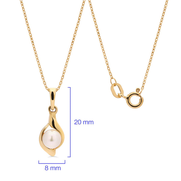 Pingente em Ouro 18k com Pérola Baby