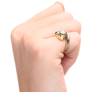 180463 - Anel em Ouro Amarelo 18k Solitário com Diamante 40 pts