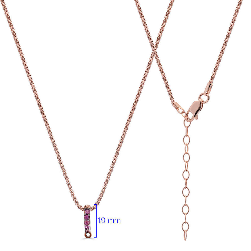 Colar Linha Premium em Prata 925 com Quartzo Rosa,Ametista,Granadas Verdes e Safiras