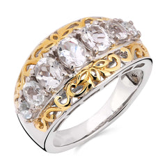 Anel em Prata 925 com Goshenite