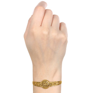 182242-Pulseira Linha Alshahba em Ouro Amarelo 21k