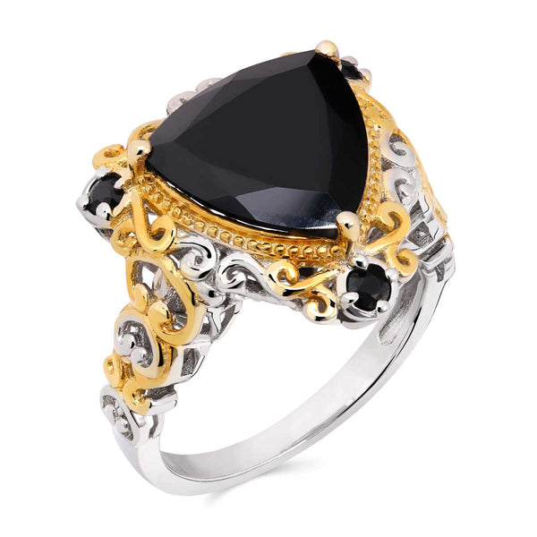 Anel em Prata 925 com Black Spinel