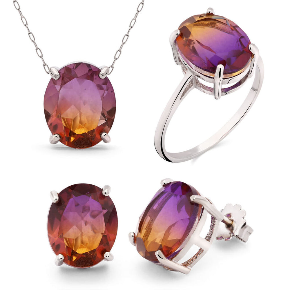 Conjunto em Prata 925 com Ametrine