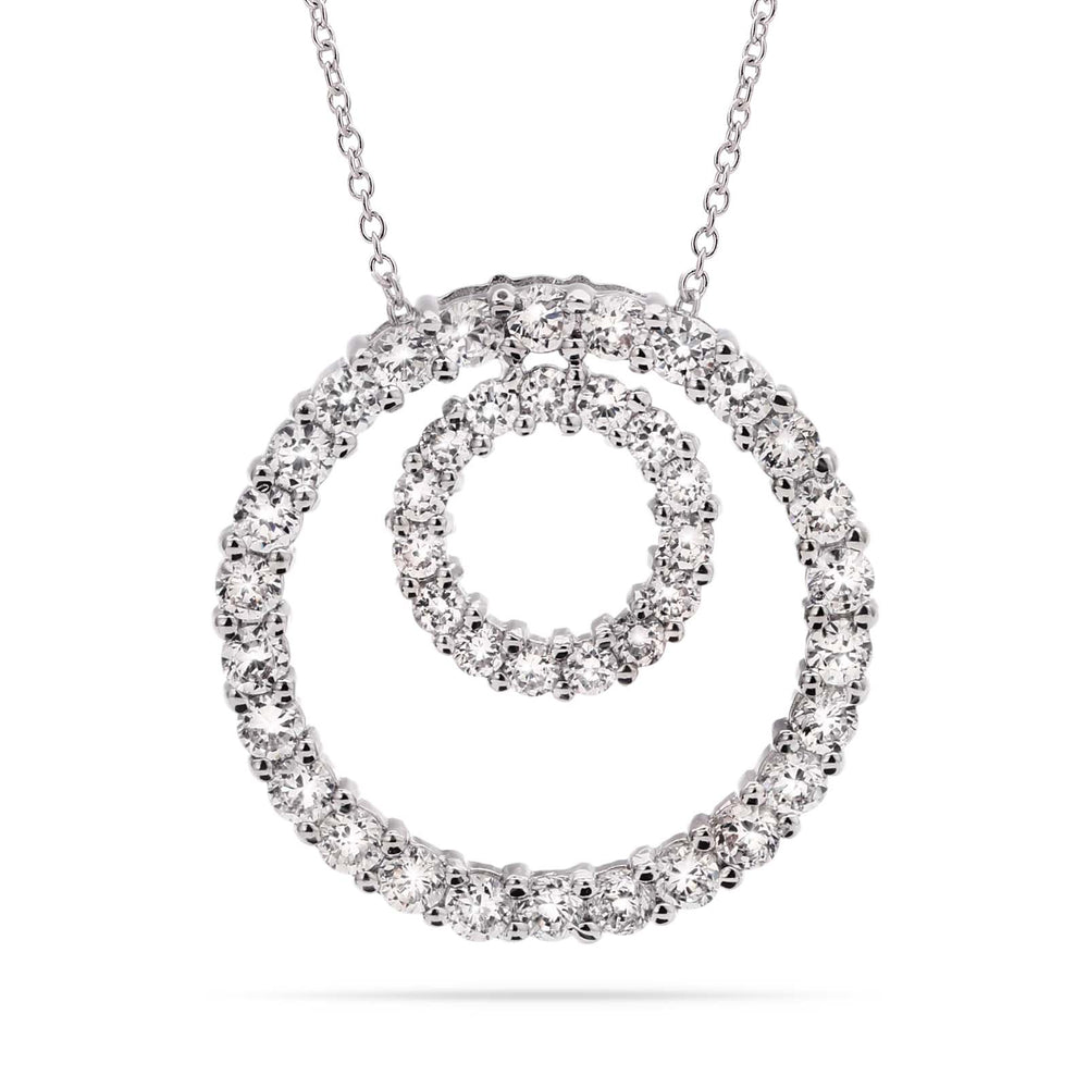 Pingente em Prata 925 Circulos com Zirconias