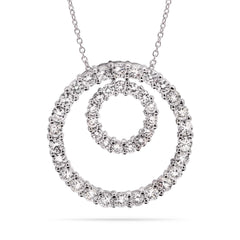 Pingente em Prata 925 Circulos com Zirconias