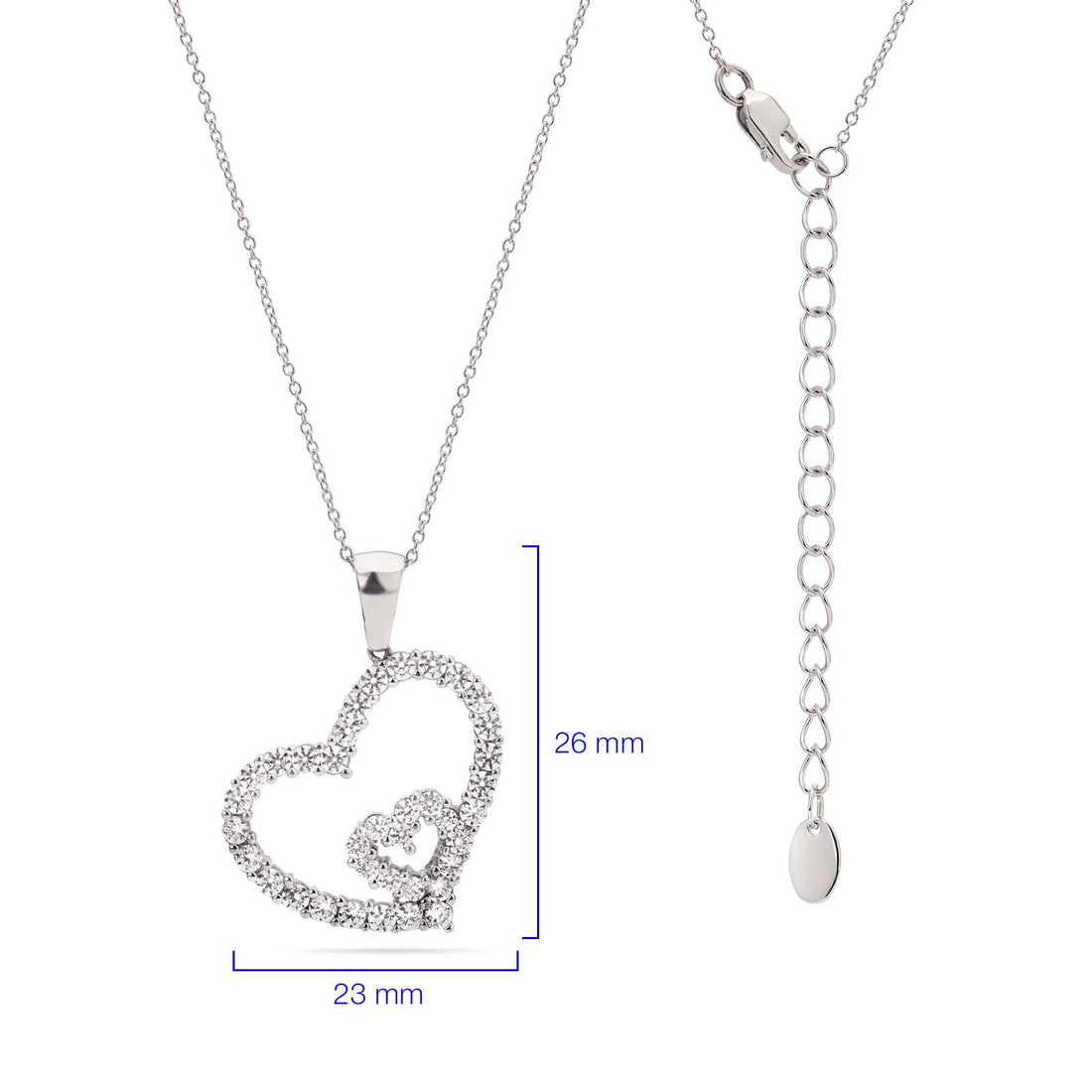 Pingente em Prata 925 com Zirconias