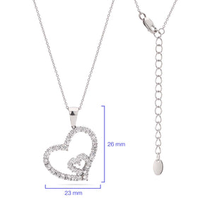Pingente em Prata 925 com Zirconias