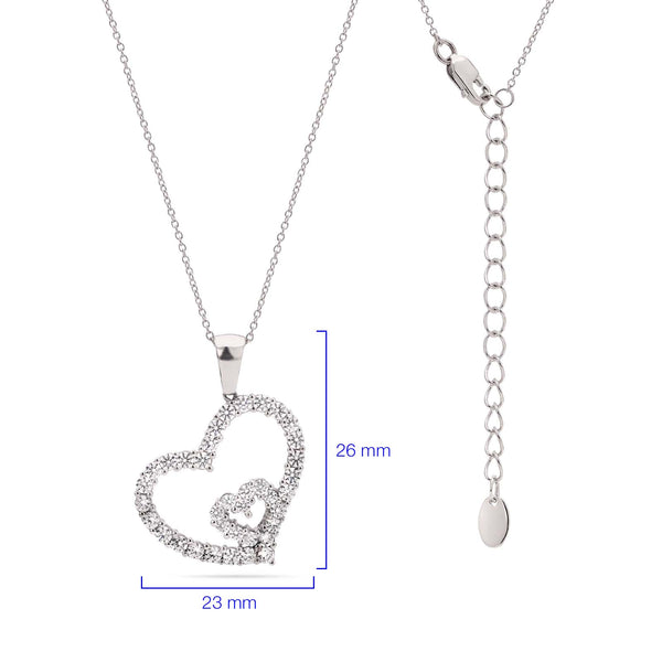 Pingente em Prata 925 com Zirconias