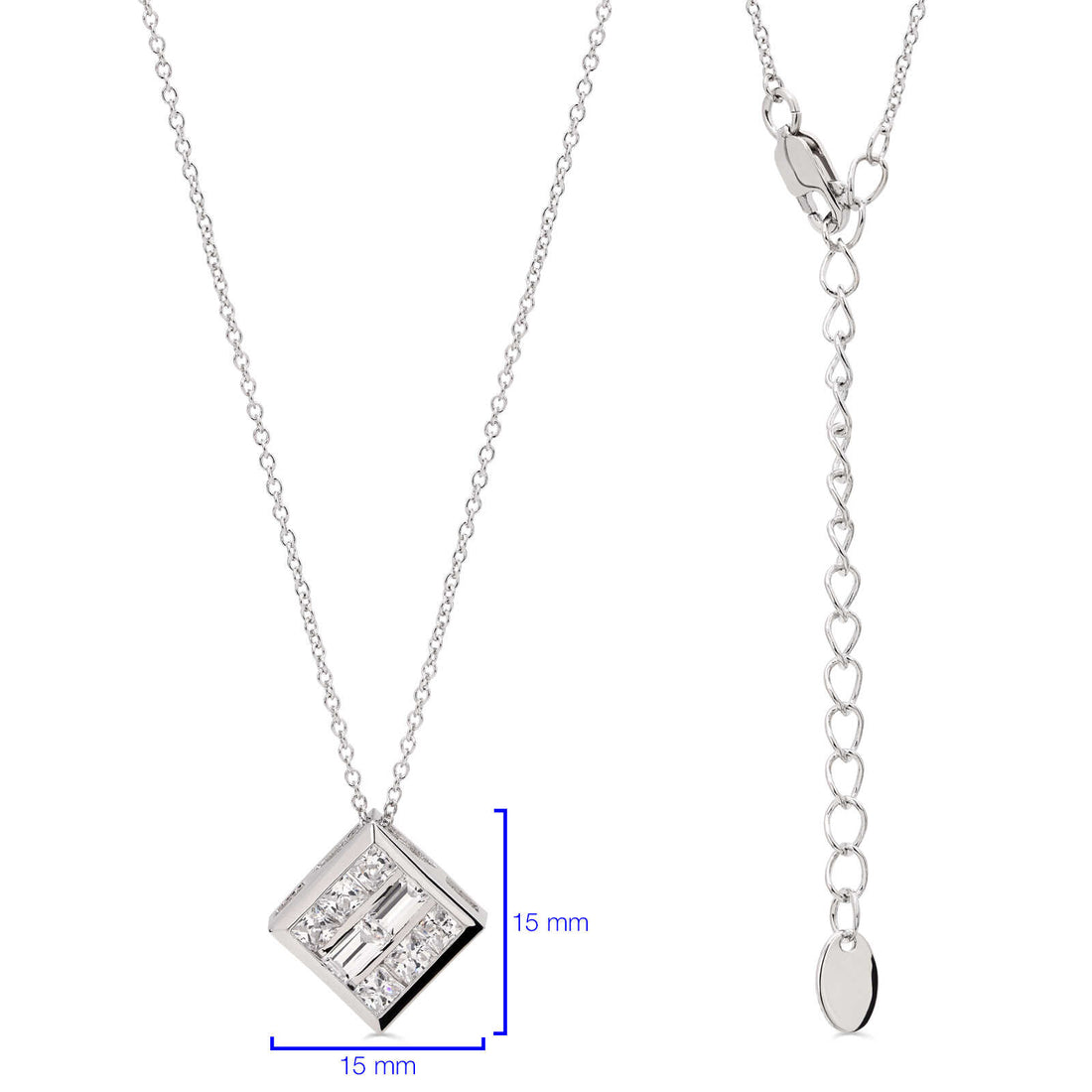 Pingente em Prata 925 com Zirconias